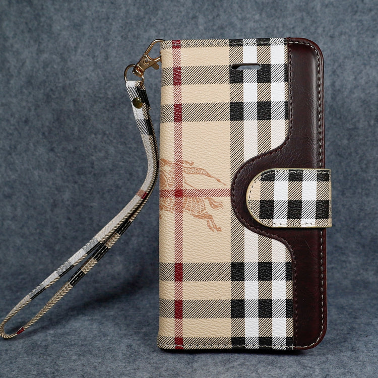 Cross Stripe Wallet Stand iPhone Case - detail 1 | FlairCases
