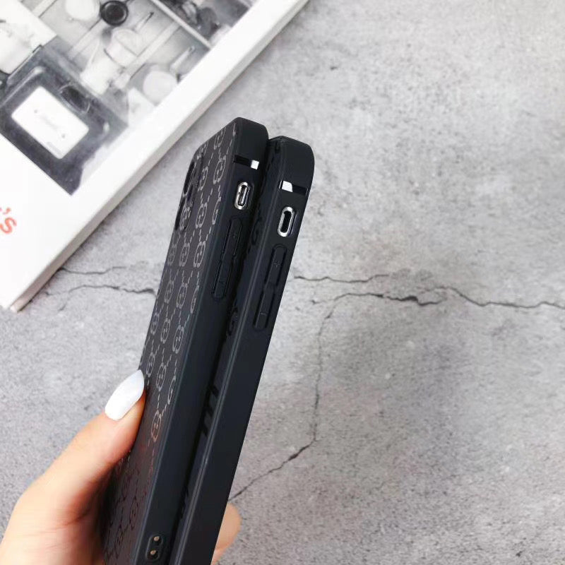 Classic Matte Logo Pattern iPhone Case Collection