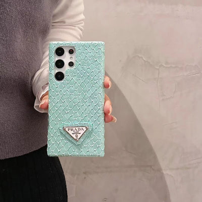 Close-up of Prada Snake Print Case for Samsung Galaxy