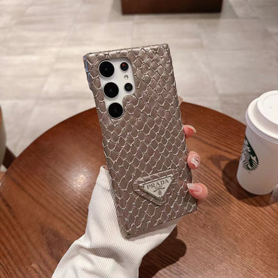Fashionable Prada Snake Texture Case for Samsung Galaxy Phones