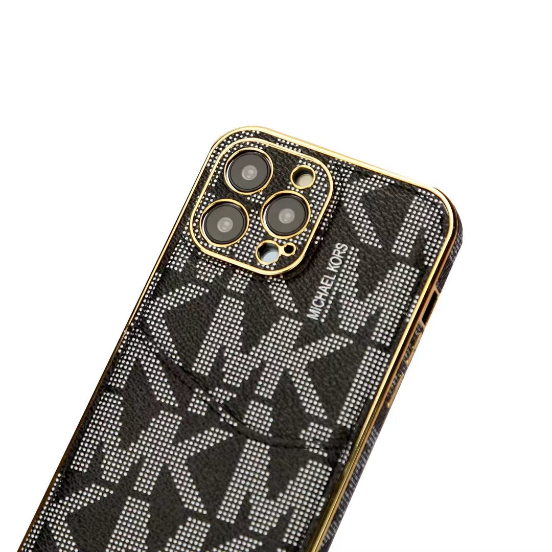 Luxury Signature Monogram Card Holder Phone Case