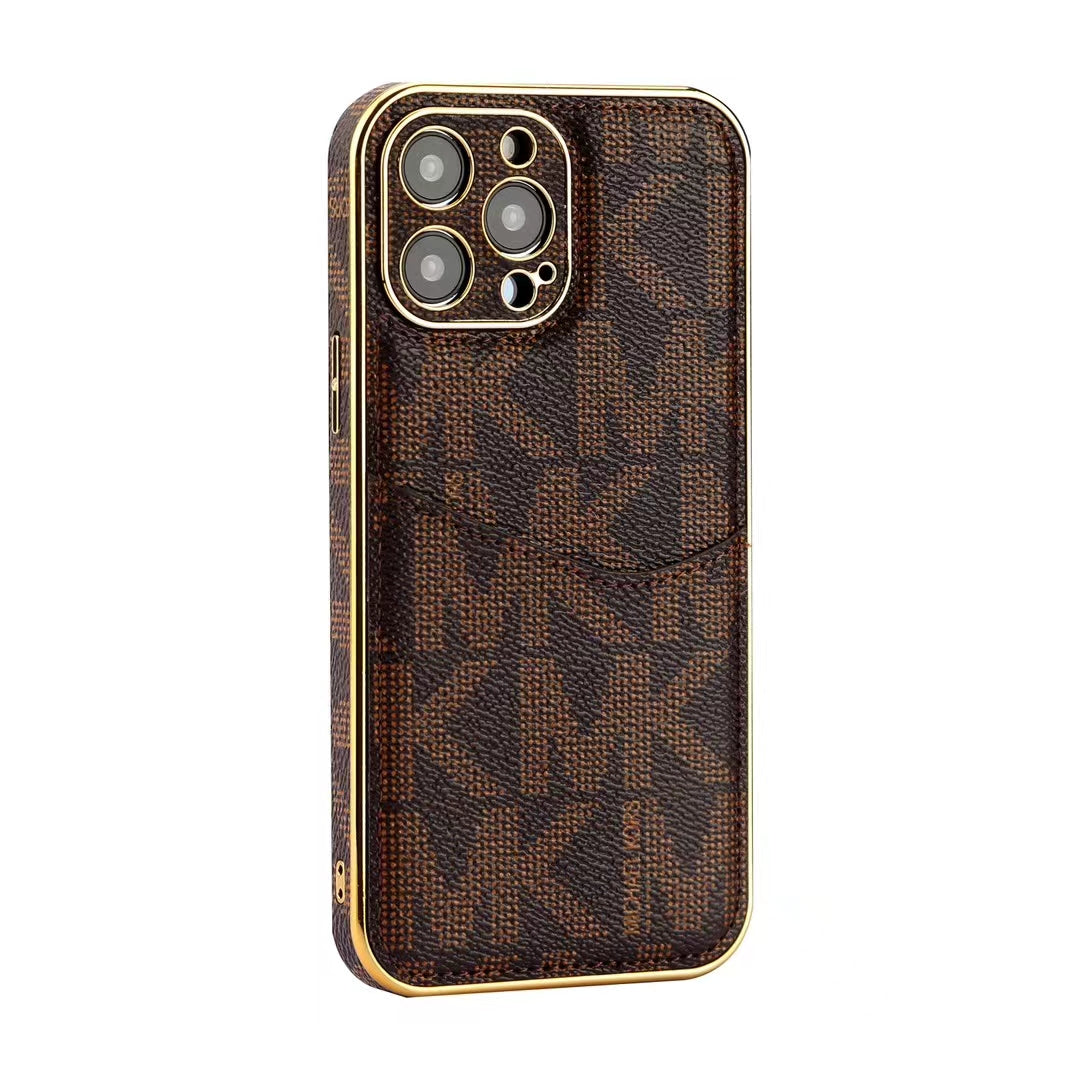 Luxury Signature Monogram Card Holder Phone Case