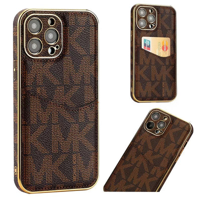 Luxury Signature Monogram Card Holder Phone Case