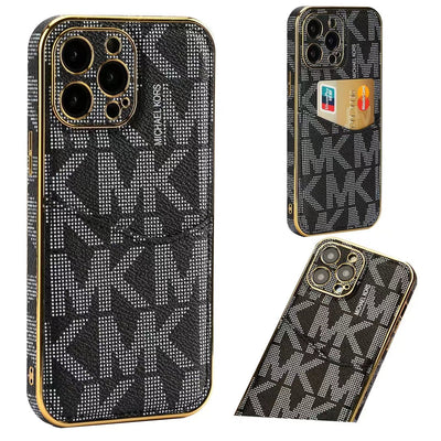 Luxury Signature Monogram Card Holder Phone Case