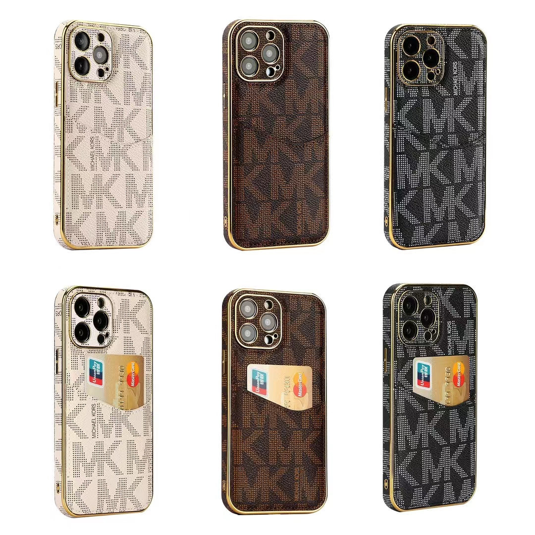 Luxury Signature Monogram Card Holder Phone Case