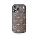 Magnetic Monogram Protective iPhone Case - Brown big flower - iPhone 17 Pro Max | FlairCases