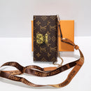 Chain Handle Crossbody Samsung Galaxy Wallet Case | Card Holder - S22 / Brown Monogram | FlairCases