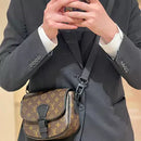 Brown Monogram Saddle Crossbody Bag - product detail 1 | FlairCases