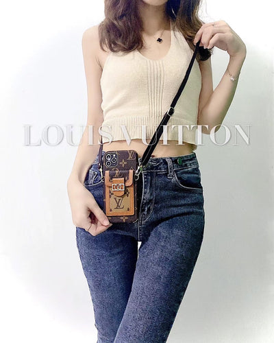 Designer-Inspired Pocket & Strap iPhone Case