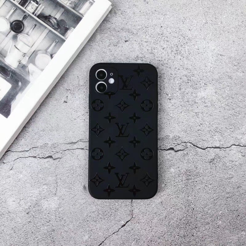 Classic Matte Logo Pattern iPhone Case Collection