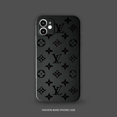 Classic Matte Logo Pattern iPhone Case Collection