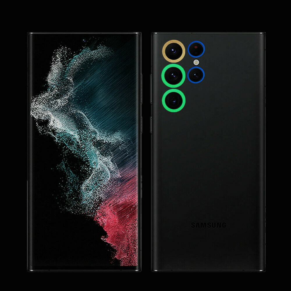 Camera Lens Screen Protective Metal Ring Tempered Glass