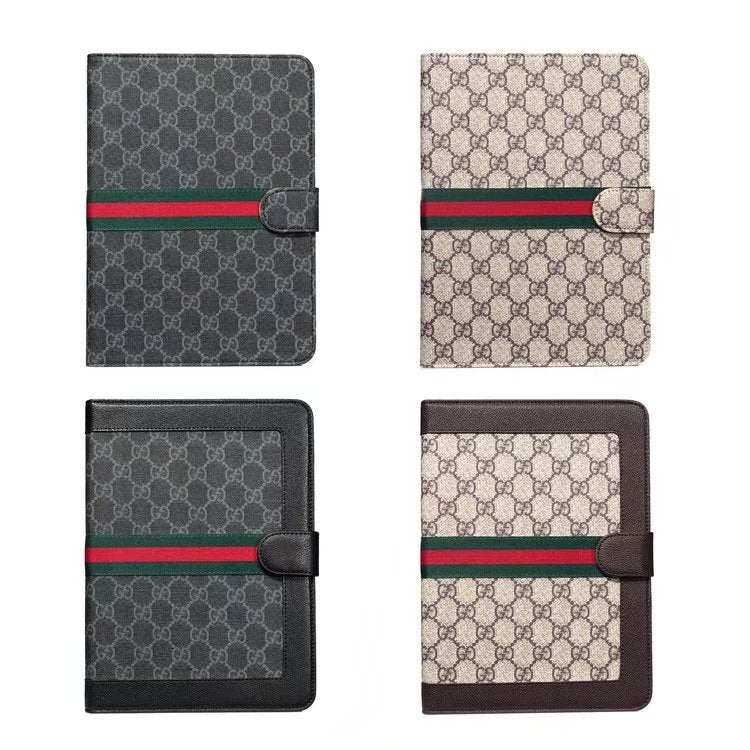 Luxury GG iPad Case with Card Holder - Front View