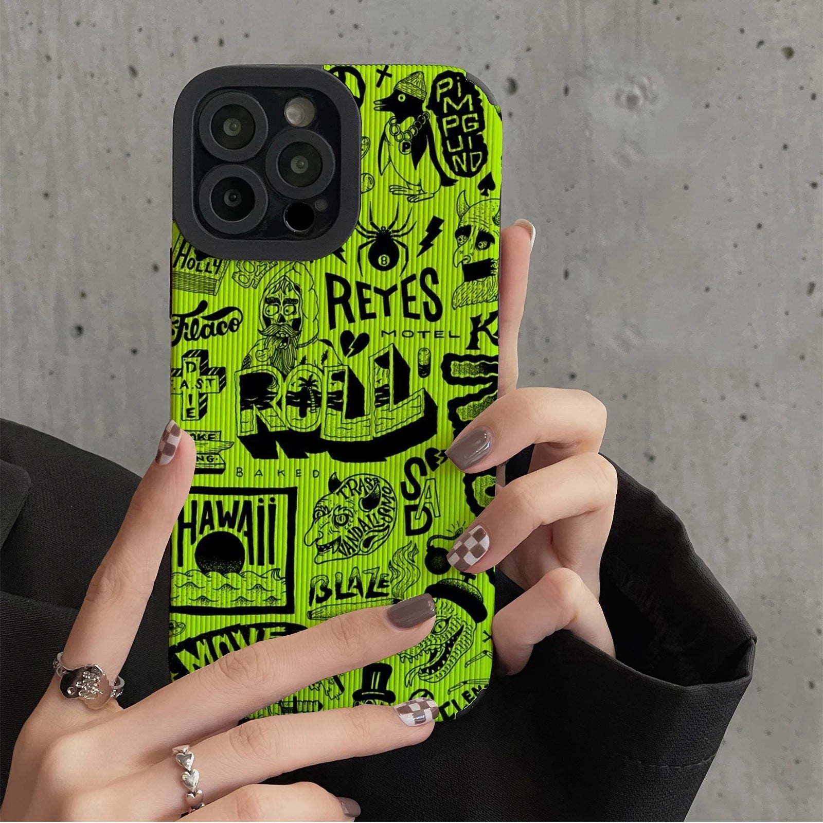 Soft Green Glow Cute Printed iPhone Case