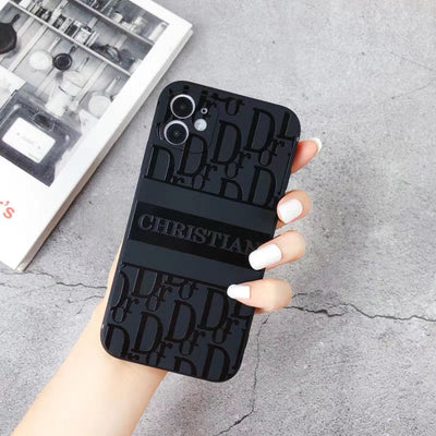 Classic Matte Logo Pattern iPhone Case Collection