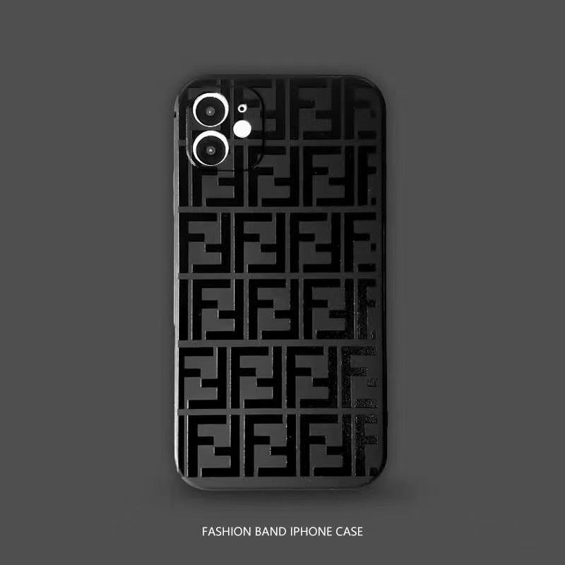 Classic Matte Logo Pattern iPhone Case Collection
