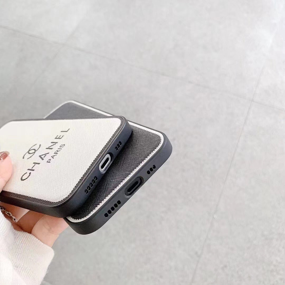 Stylish Chanel iPhone case with iconic logo
