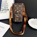 Multi-Pocket Monogram Crossbody Phone Bag - product detail 1 | FlairCases