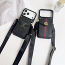 Ten-Slot Black Crossbody Wallet iPhone Case - detail 1 | FlairCases