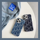 Denim Texture Emblem iPhone Case - detail 1 | FlairCases
