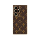 Brown Monogram Trunk Samsung Galaxy Case - Samsung S25 Ultra - Brown Big Flower | FlairCases
