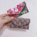 Floral Card Holder Keychain Mini Pouch - Bloom-Beige - No | FlairCases