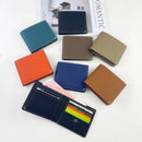 Contrast-Stitch Bi-Fold Wallet | Seven Colors - Black | FlairCases