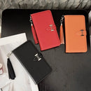 Grained Three-Slot Folio Wallet iPhone Case - detail 1 | FlairCases