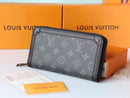 Black Monogram Zip-Around Organizer Wallet - Default Title | FlairCases