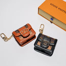 Luxury Magnetic Closure AirPods Pouch - Brown Monogram - 4th Generation | FlairCases