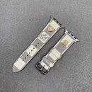 White Checkered Apple Watch Band | Clean Luxury-Inspired Strap - 38/40/41mm | FlairCases