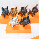 Designer-Inspired French Bulldog Keychain Bag Charm - Black Checkered | FlairCases
