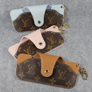 Monogram Eyeglass Case with Carabiner - Brown Monogram - Blue - No | FlairCases