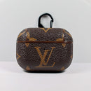 Brown Monogram AirPods Case with Clip - 2nd Generation | FlairCases