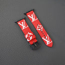 Red Monogram Apple Watch Band | Bold Pattern Strap - 38/40/41mm | FlairCases