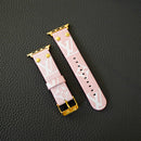 Pink Monogram Apple Watch Band | Feminine Pattern Strap - 38/40/41mm | FlairCases