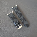 Black Signature Apple Watch Band | Classic Pattern Strap - 38/40/41mm | FlairCases