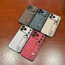Monogram Folding Hand Strap iPhone Case - detail 1 | FlairCases