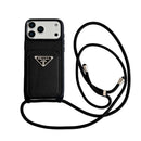 Triangle Accent Crossbody Card Slot iPhone Case - detail 1 | FlairCases