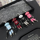 Designer-Inspired Robot Keychain Bag Charm - Black | FlairCases