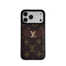 Monogram Card Holder iPhone Case - Brown - iPhone 18 Pro Max | FlairCases