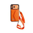 Plain Crossbody Wallet iPhone Case - Orange - iPhone 18 Pro Max | FlairCases