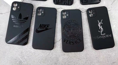 Classic Matte Logo Pattern iPhone Case Collection