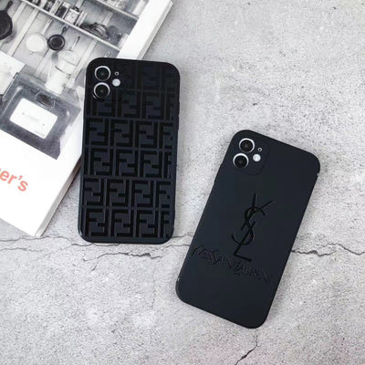 Classic Matte Logo Pattern iPhone Case Collection