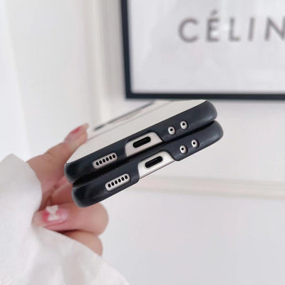 Luxurious PRADA phone case with logo detail for Samsung foldable phones