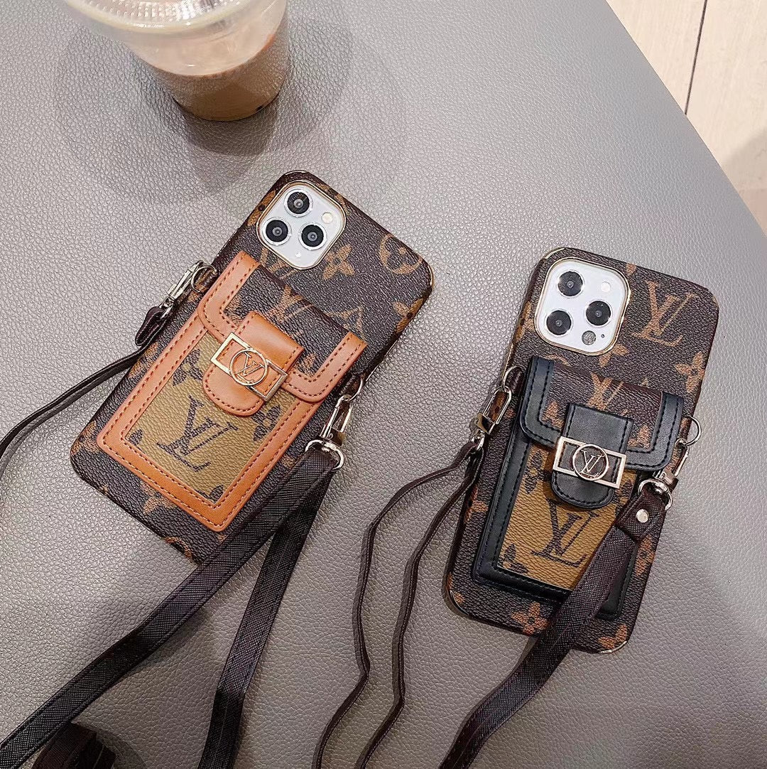 Designer-Inspired Pocket & Strap iPhone Case