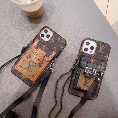 Designer-Inspired Pocket & Strap iPhone Case