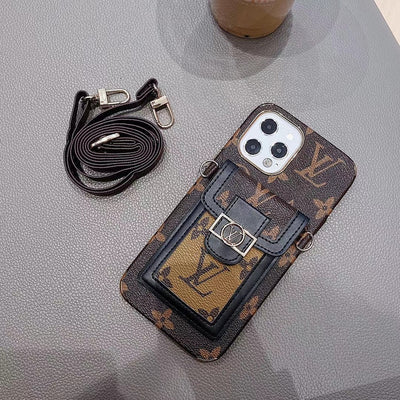 Designer-Inspired Pocket & Strap iPhone Case