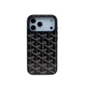 Chevron Shockproof Protective iPhone Case - Black - iPhone 17 Pro Max | FlairCases