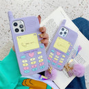 iPhone Purple Love Heart Cover